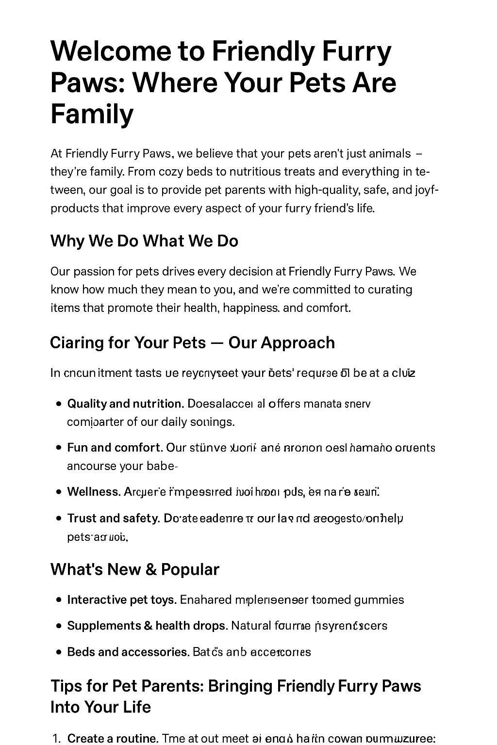 Welcome to Friendly Furry Paws: Where Your Pets Are Family